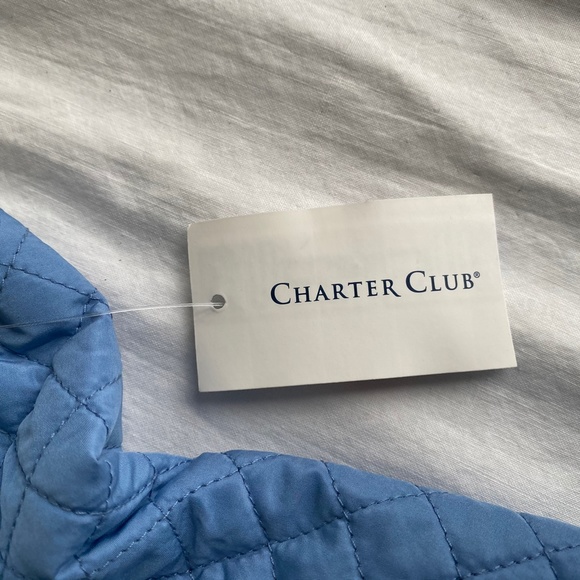 Quilted Vest Charter Club Blue on Blue NWT - Picture 7 of 14